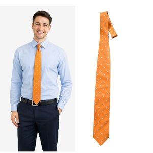 Gallieni Orange Patterned Tie - Italy 
🔥% bundle of 3, 5, 10, 15 or 20 ties